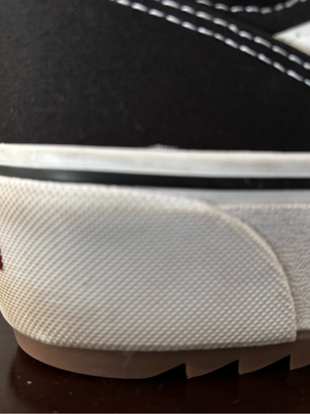 Vans women’s Black Platform Canvas Lace-Up Sneakers 9 - Picture 3 of 7
